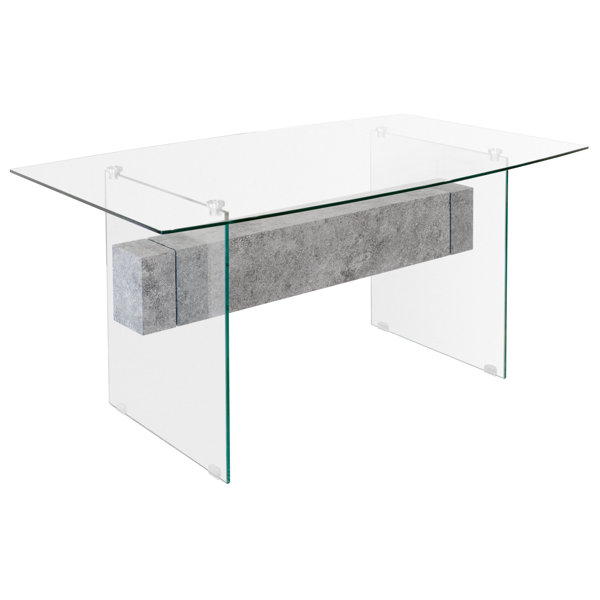 Home Essence Glass Dining Table Wayfair.co.uk